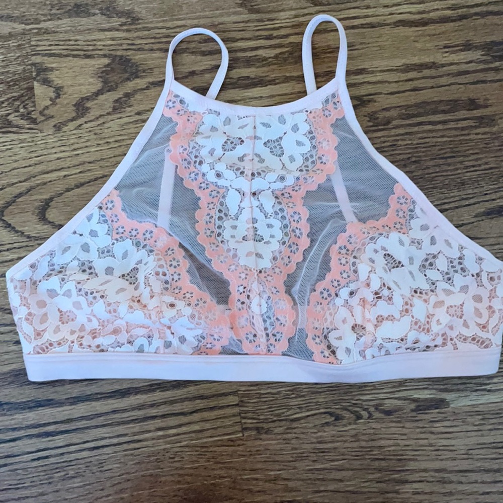 Victoria’s Sceret high neck lace bralette size M